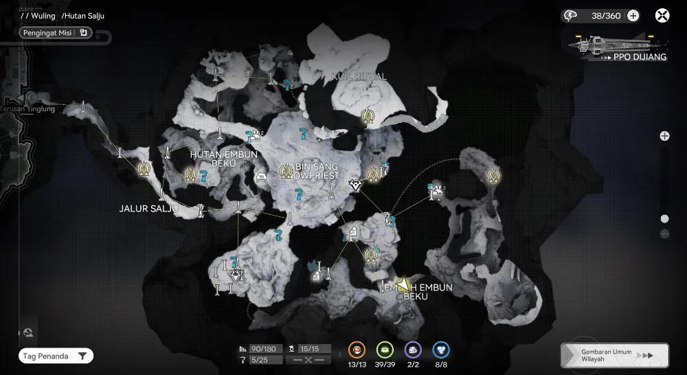 snowy forest eksporasi map 100%