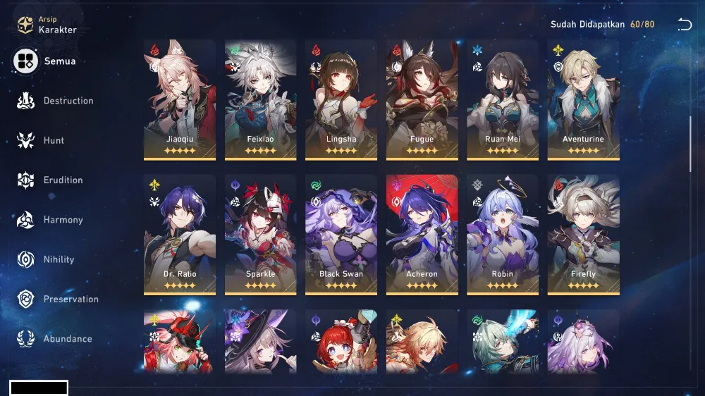[ASIA] 30 Limited Character | TL 70 | MC Cowok
