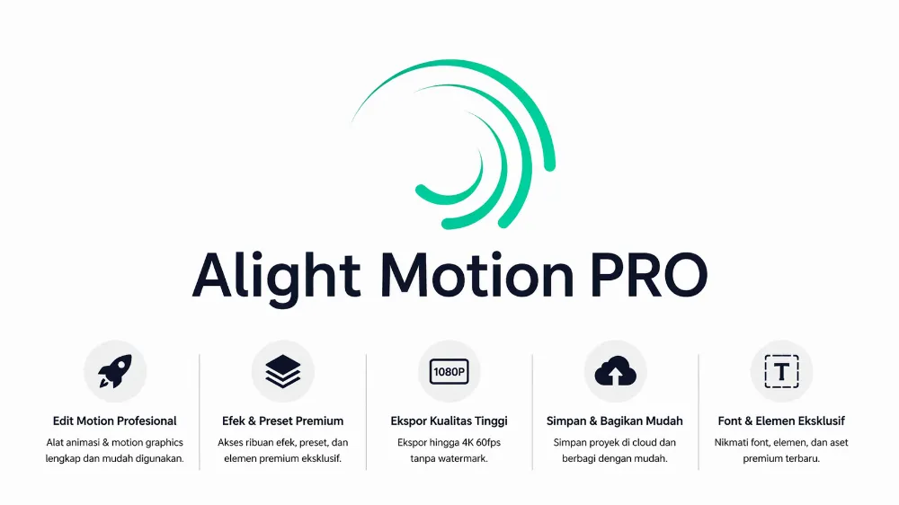 ALIGHT MOTION PRO 1 TAHUN