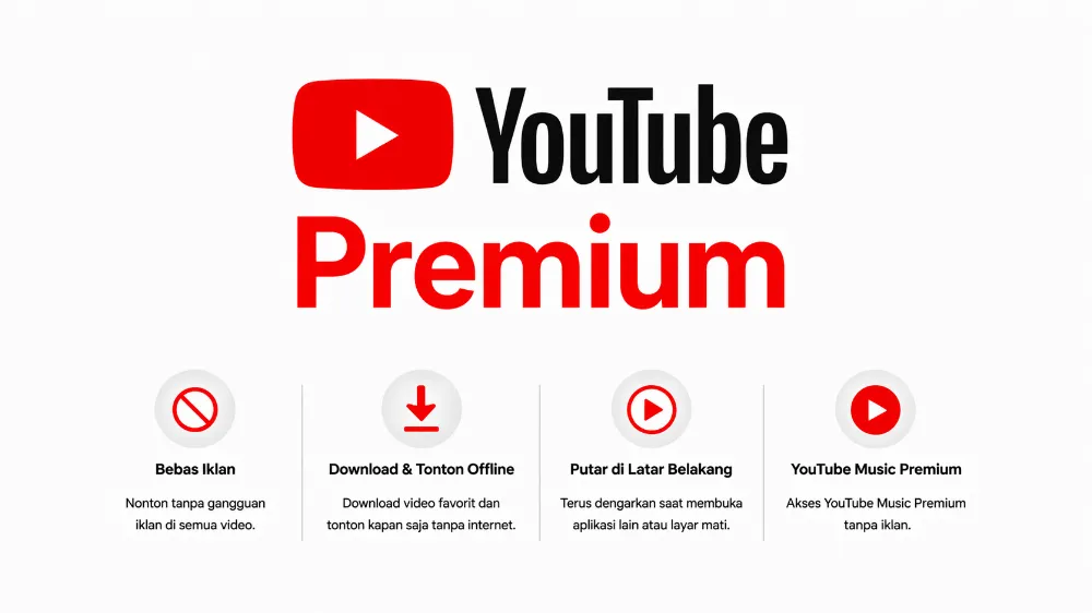 YOUTUBE PREMIUM 1 BULAN FAMPLAN/FAMHEAD