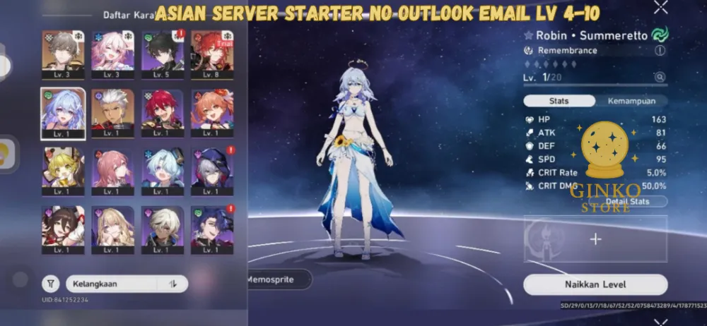 Asian Starter||Robin Summeretto And Random SSR 4-10||Fast delivery