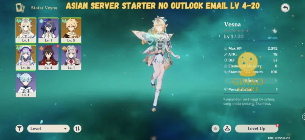 Asian Starter||Vesna And Random SSR AR 4-20||Fast Delivery