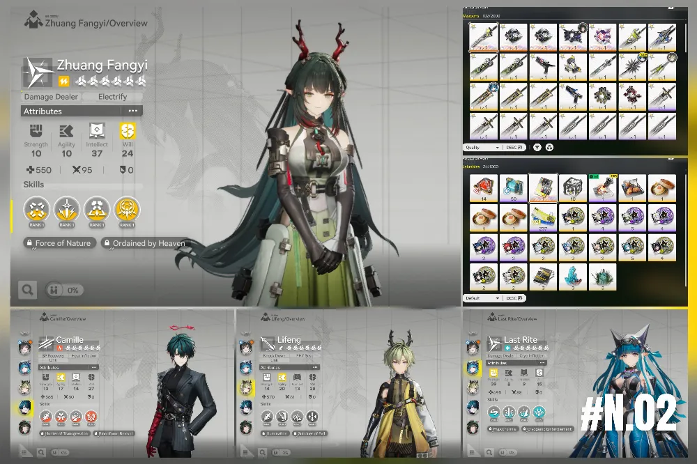 Starter Zhuang Fangyi + Camille + Lifeng + Lastrite
