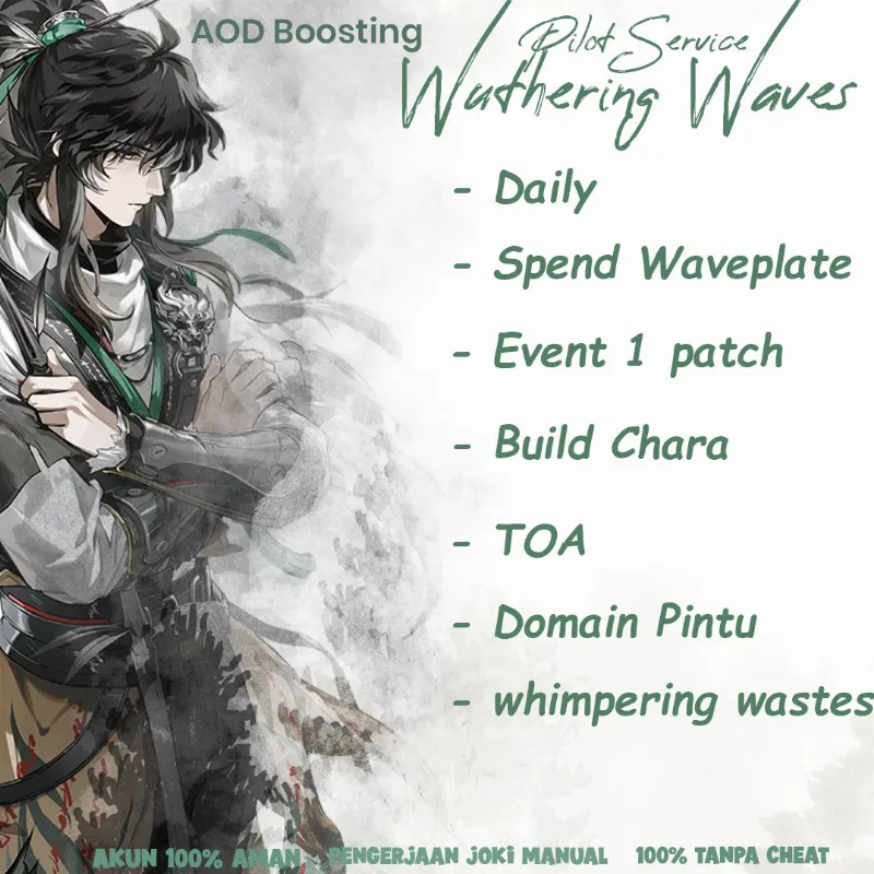Joki Rawat akun 1 patch Wuthering Waves | AOD Boosting