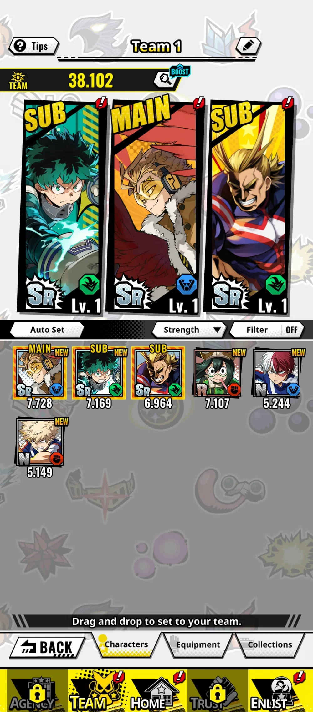 Global || Starter Midoriya + All might + Hawks