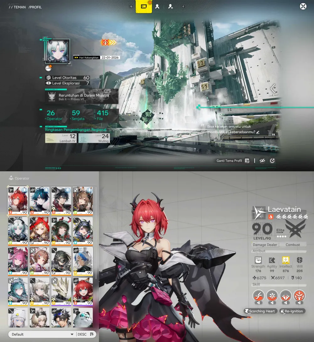 Laevatain P2+Yvonne P2 | Asia Lv60 Endgame | 8 Limit OTW 6 Sign