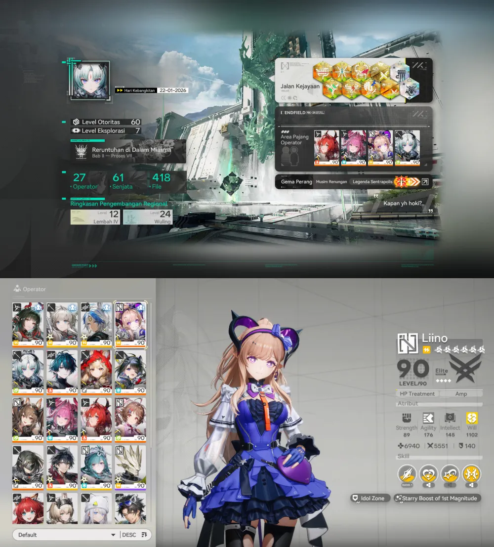 Laevatain P2+Yvonne P2+Liino P3 | Asia Lv60 Endgame | 9 Limit 7 Sign