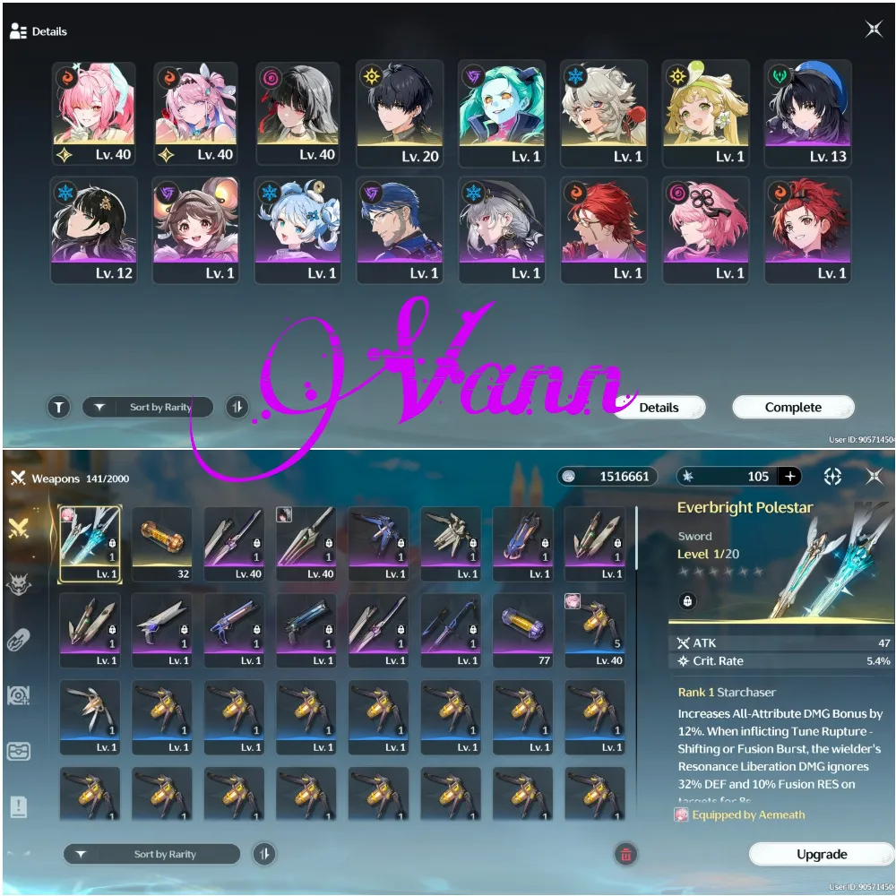 Aemeath sign, denia, chisa | ul 16 | sea server