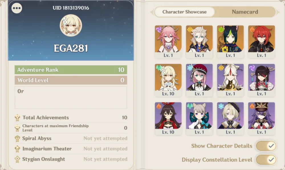 ASIA | AR 10 | Yaemiko + Albedo + Rate On