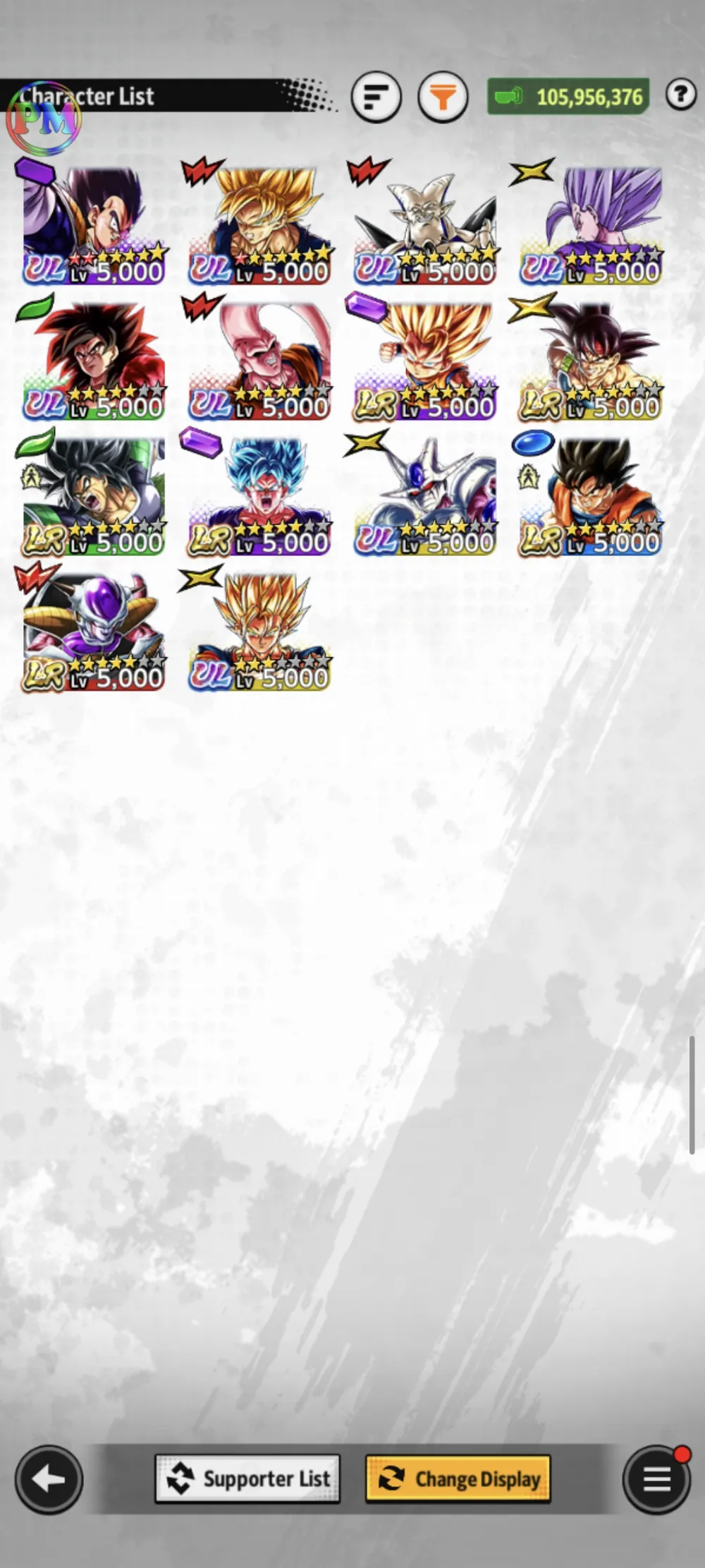 [ANDROID ONLY][ LOG BANDAI] 8UL 7 LR 23LL |UL COOLER| LR BRIDKU| LR FRIEZA |LR BROLY| LR BARDOCK