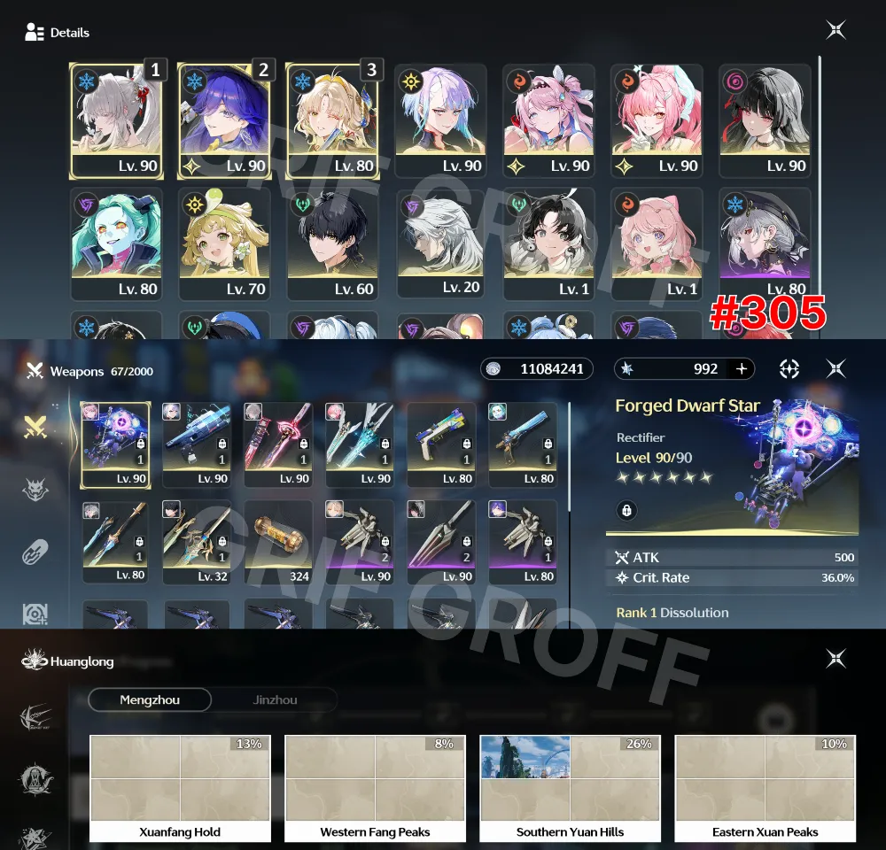 [Wuthering Waves] 8 LIMIT 4 SIGN | 3 PREMIUM TEAM | SEA SERVER