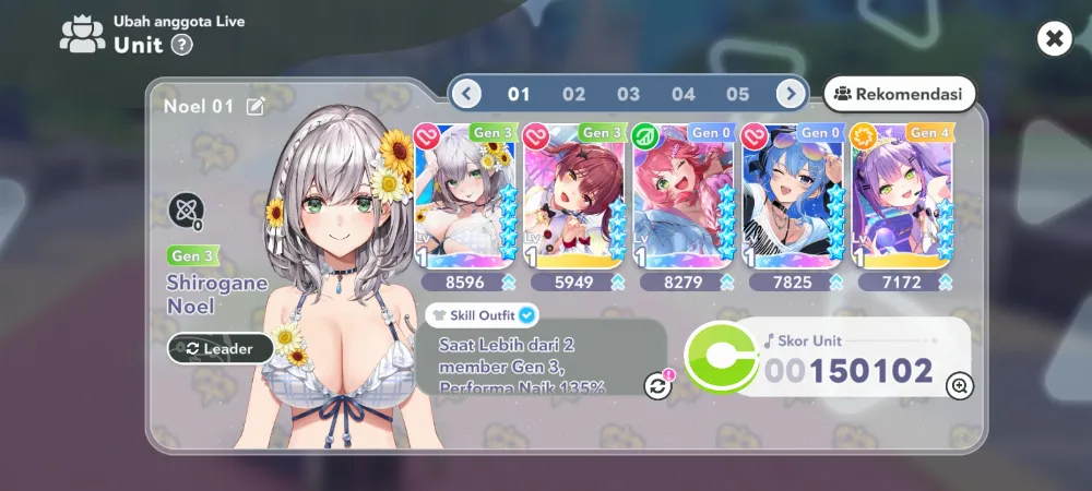 Starter 3 summer noel,miko,suisei red diamond 1400