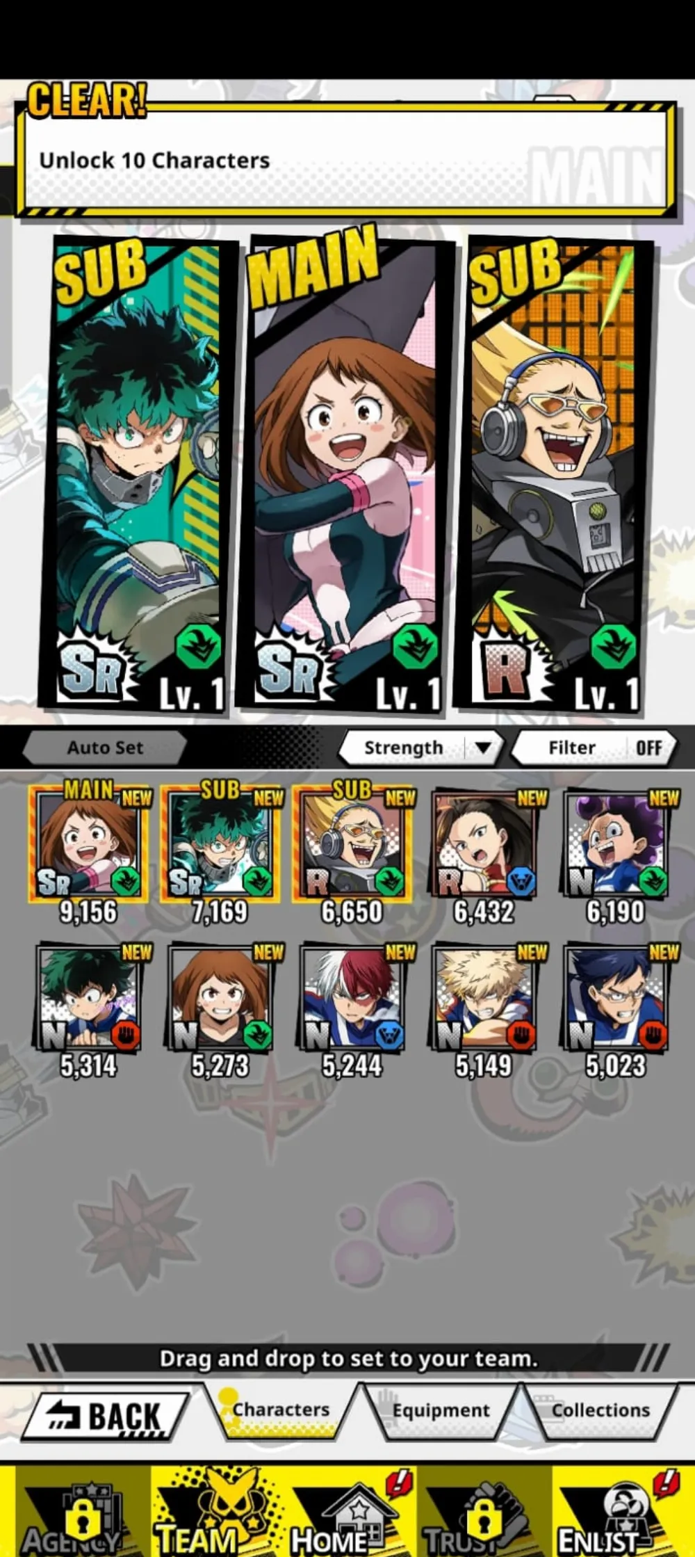 global starter SR Uraraka + SR Midoriya