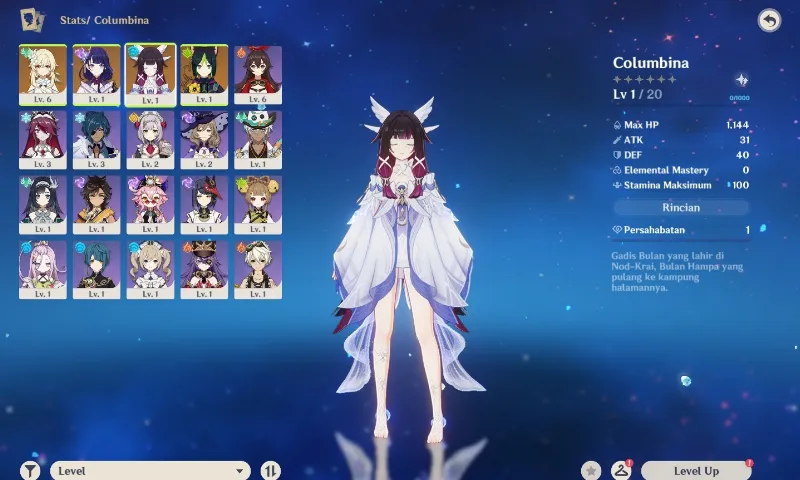 Starter Columbina + Raiden Shogun + Tighnari