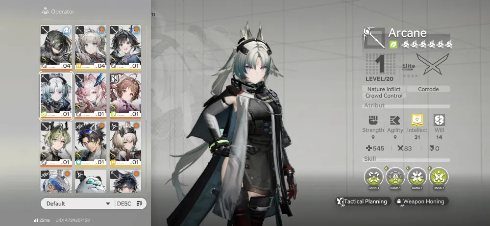 Starter Arcane + Mi Fu + Lifeng + Ardelia + 4 B6 Weapon