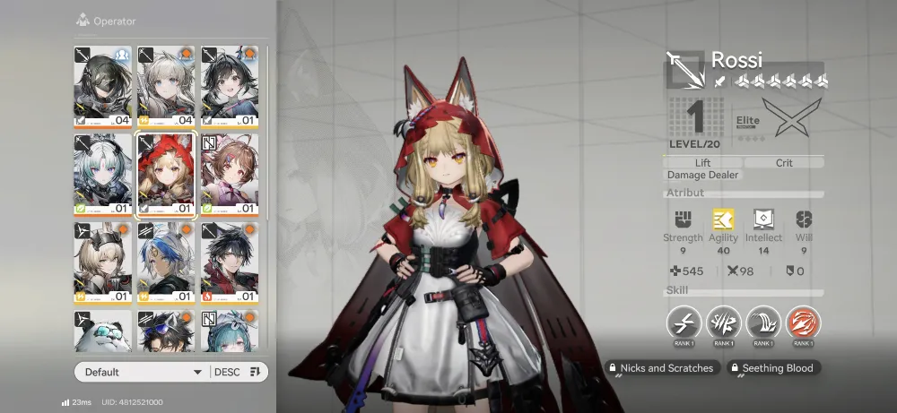 Starter Arcane + Rossi + Ardelia + 3 B6 Weapon