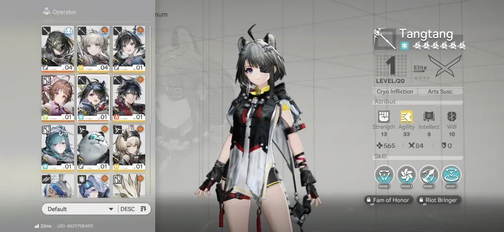 Starter Tangtang P1 +  Ardelia + 3 B6 Weapon