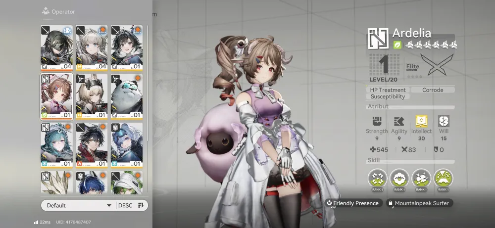 Starter Ardelia P1 + 2 B6 Weapon
