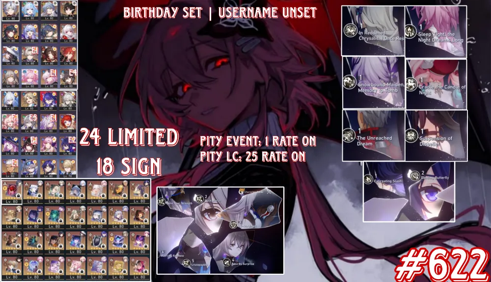 Asia 24 Limited 18 Sign Eidolon bnyak, all set, etc, cek pict atau pm detail