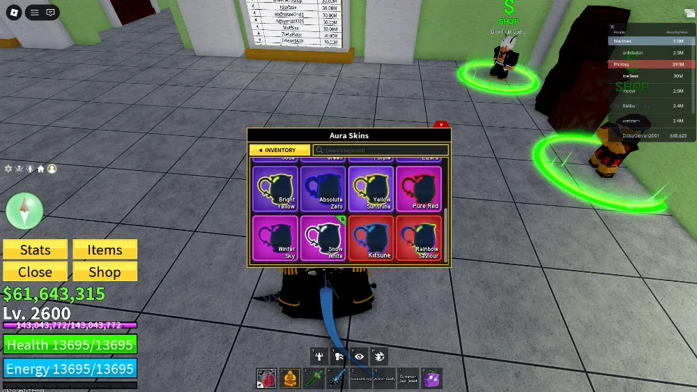 AKUN BLOXFRUIT 30M BOUNTY 25M HONOR