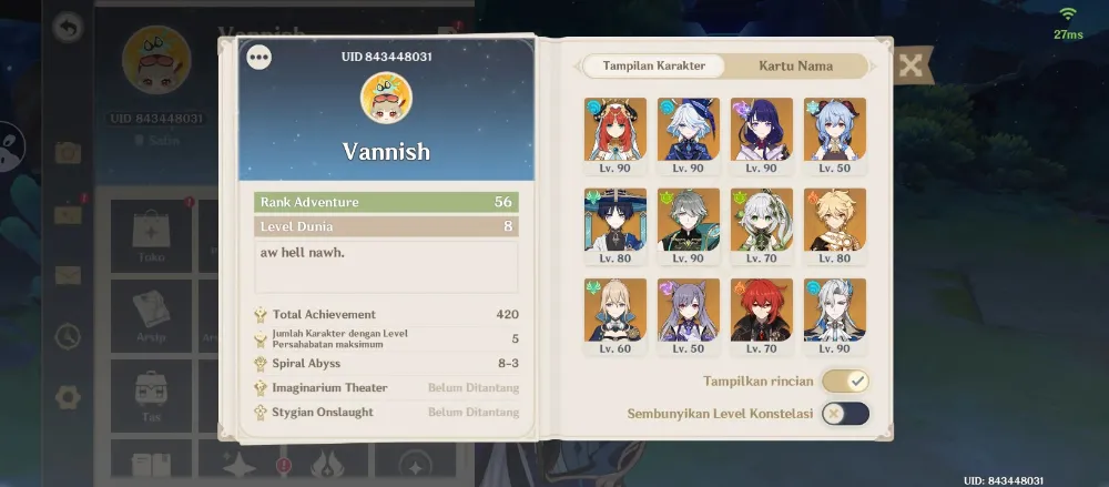 Asia AR 56 | 9 Limit | 1 Sign | Aether