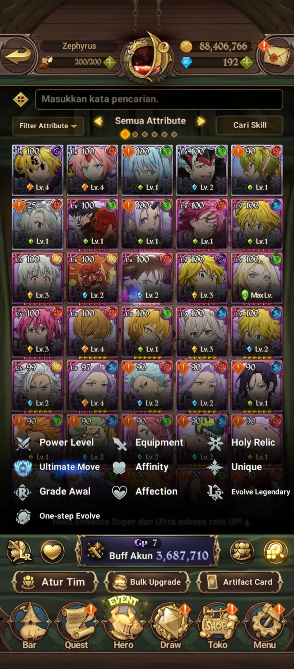 Akun 7ds tensura&nemeli
