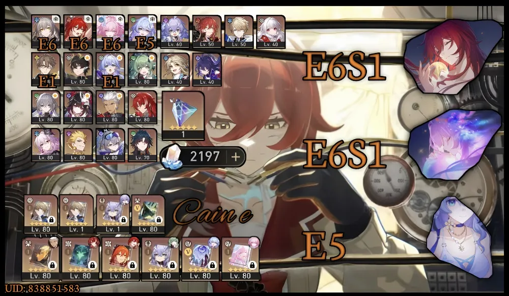 Asia | E6S1 Himeko nova + E6S1 Cyrene + E5 Robin summeretto dll