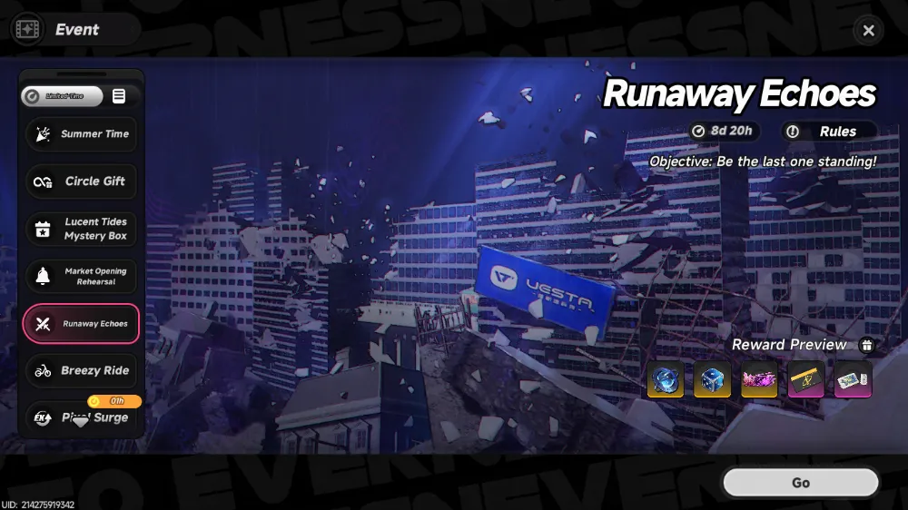 Runaway Echoes Event