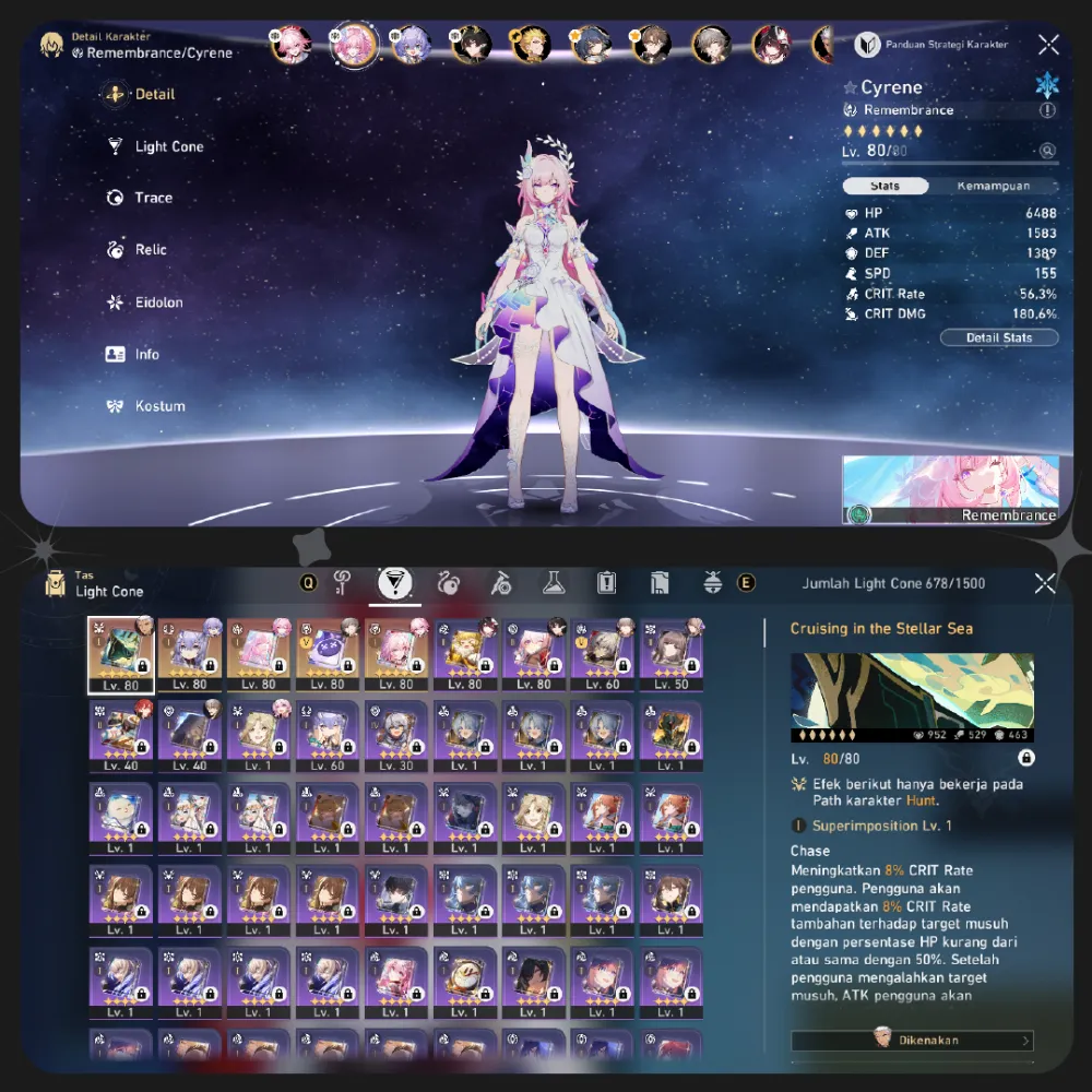 Asia | Cyrene E6, Evanescia E1