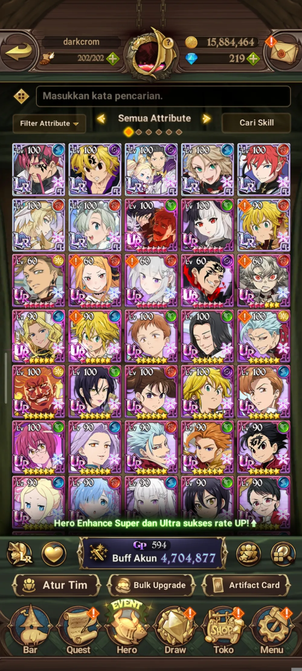 Akun 7ds grand cross global