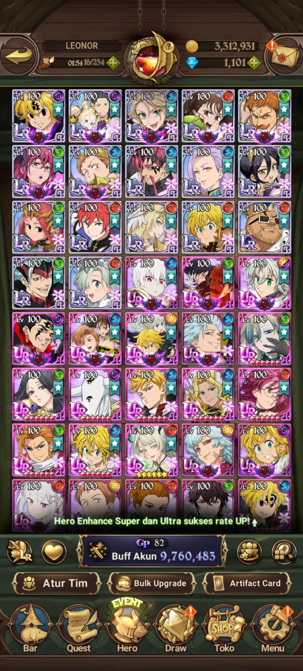 7DS Global code only 1k+ diamond