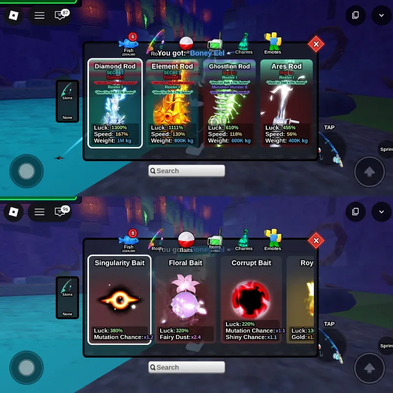 Diamond rod + singularity