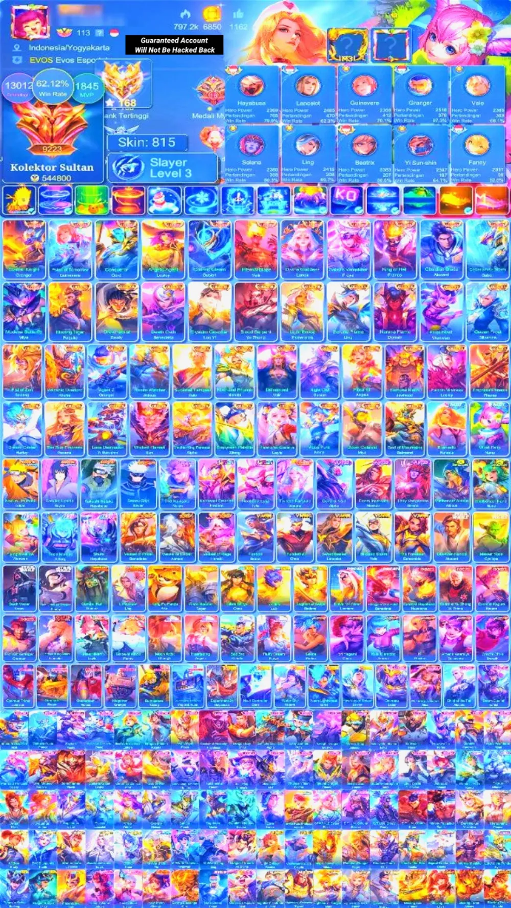 World Colletor | Border Airplane | Skin 815 | 12 Legend | 32 Collector | Prime Roger