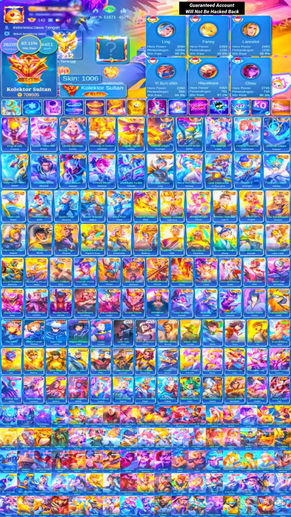 World Colletor | Border Airplane | Skin 1006 | 12 Legend | 52 Collector | Full Skin Aot