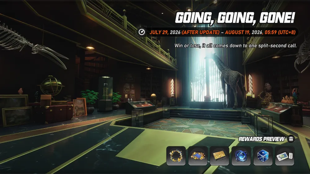 Event Going, Going, Gone! All Clear
