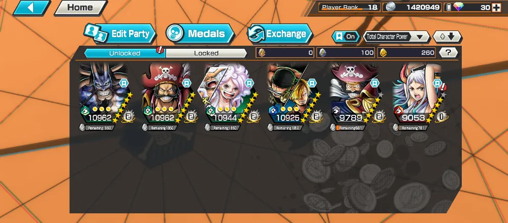 6 Extreme | 4 MAX | Zoro sanji/Nika bonney/kaido Runner/Gold Roger/Greed Roger/Yamato