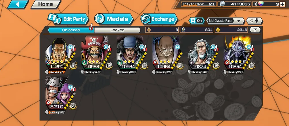 4 Ex Max | 1 Almost Fullboost | with gold fragment 2346 | kizaru/Gold Roger/Kuzan/Nusjuro