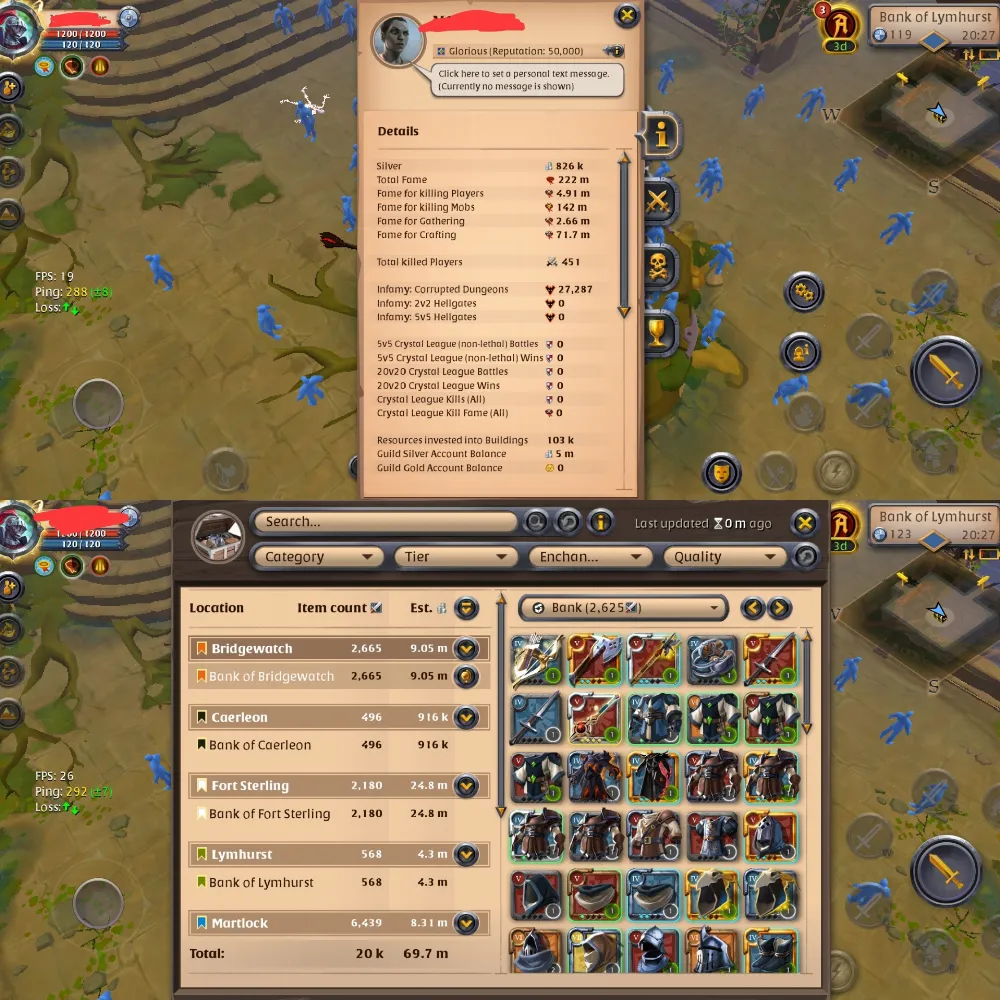 Gathering | Crafting | PVE | PVP | T8 Ore, T8 Wood, T8 Fiber, T8 Hide, T7 Stone