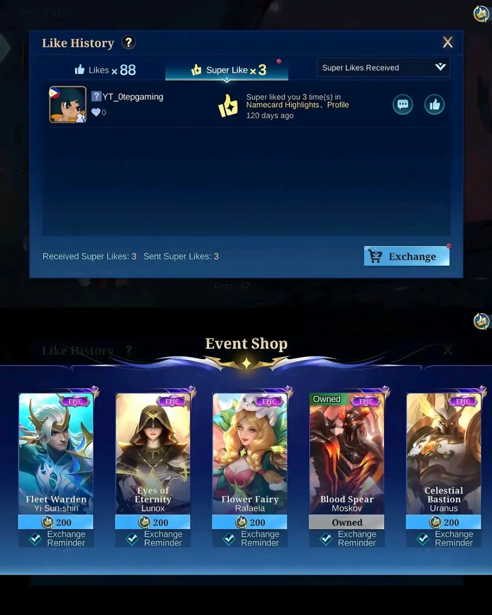 FLASH SALE !! Super Like MLBB | Fast Delivery |