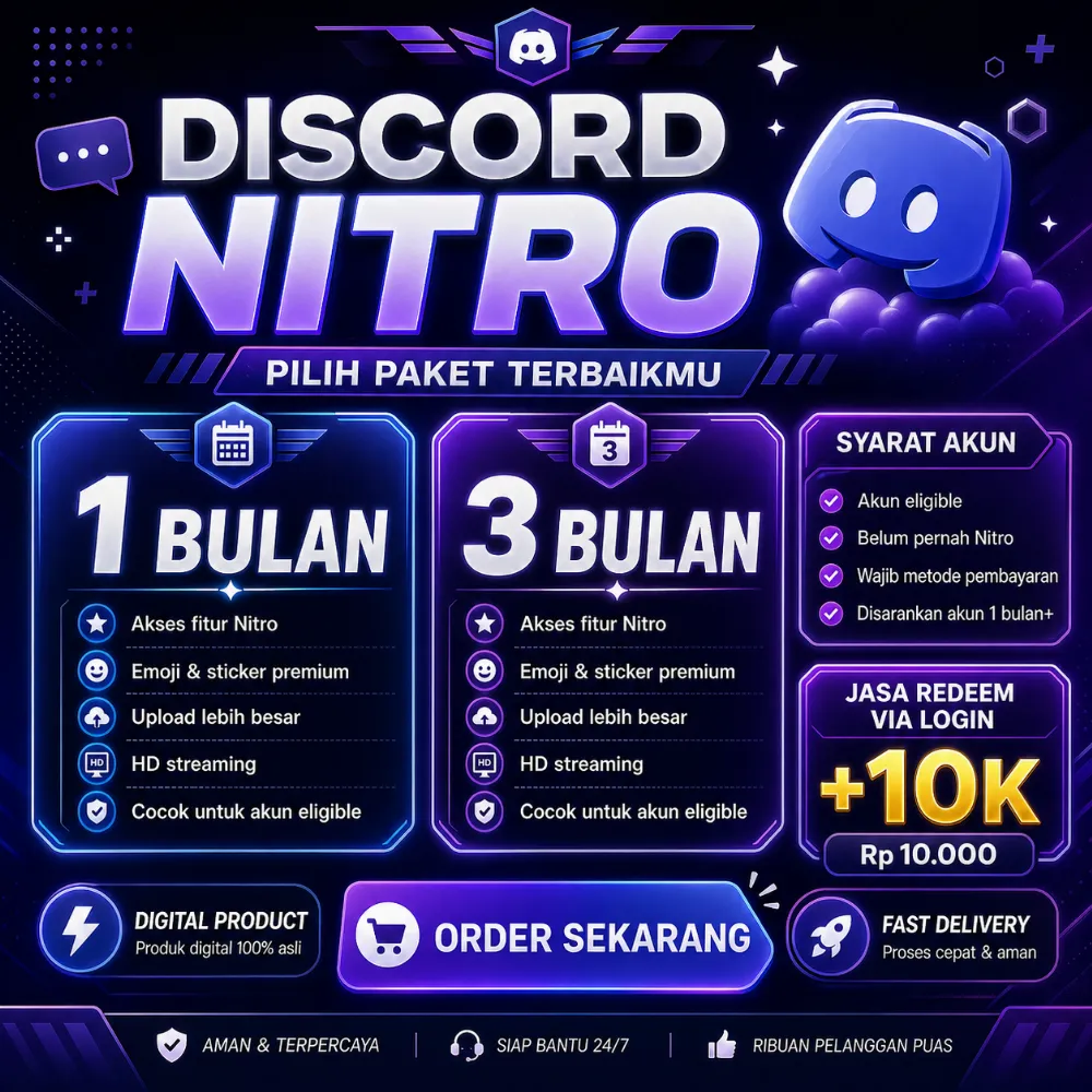 DISCORD NITRO LINK 1B / 3B