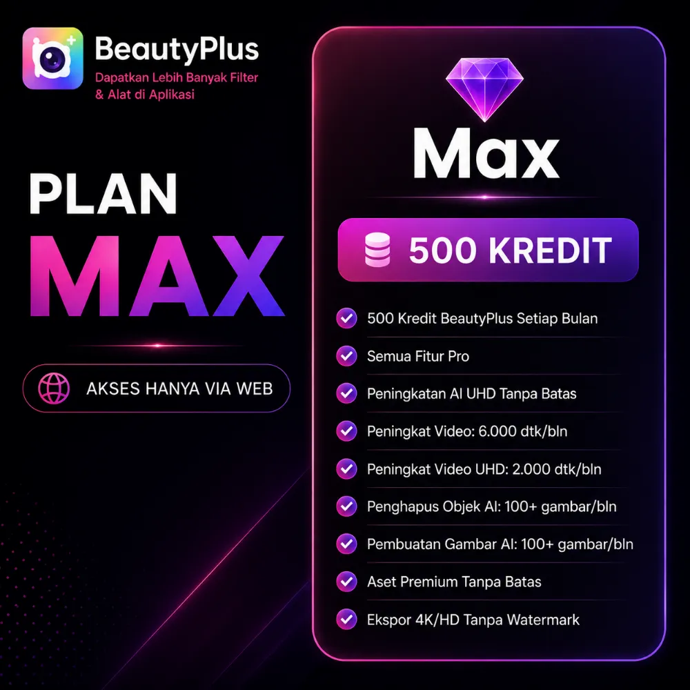 BeautyPlus MAX Via Web