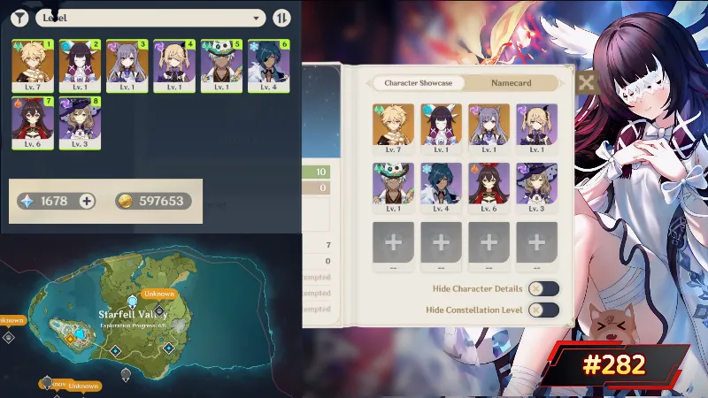 [ Asia Server ] Akun Starter Limited COLUMBINA / AR 10 / Primogem 1600 / Mc Aether #282