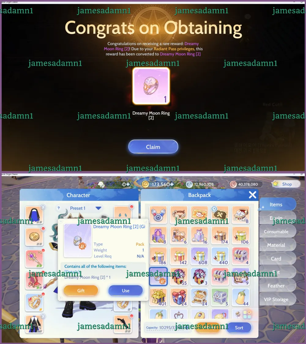[Prontera-4] [ACCS GIFT] Dreamy Moon Ring [2]