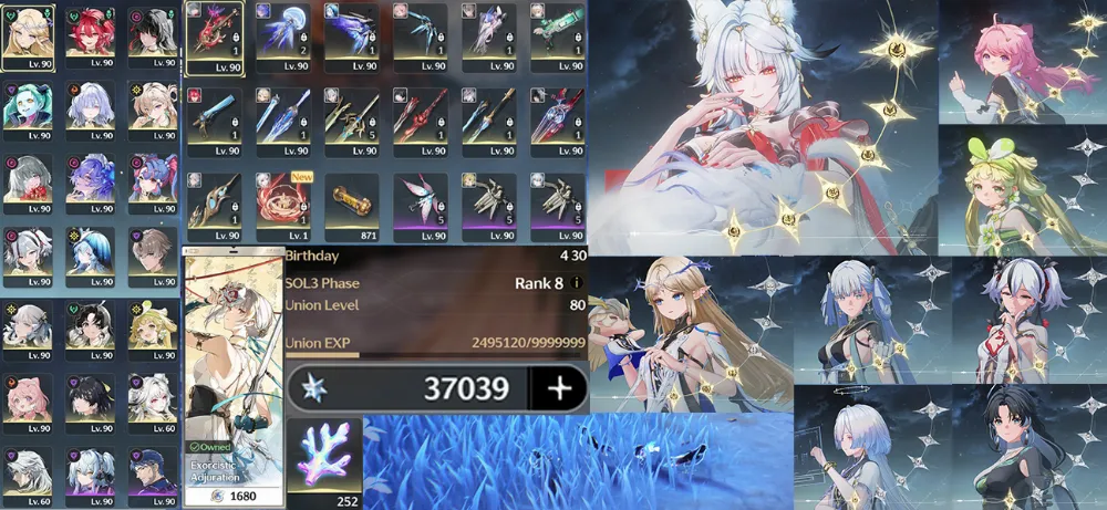 [SEA] UL 80 | RC6 Hsin, RC3 Cartethyia, RC3 Jinhsi, RC1 Mornye, RC2 Camellya | 37k Astrite