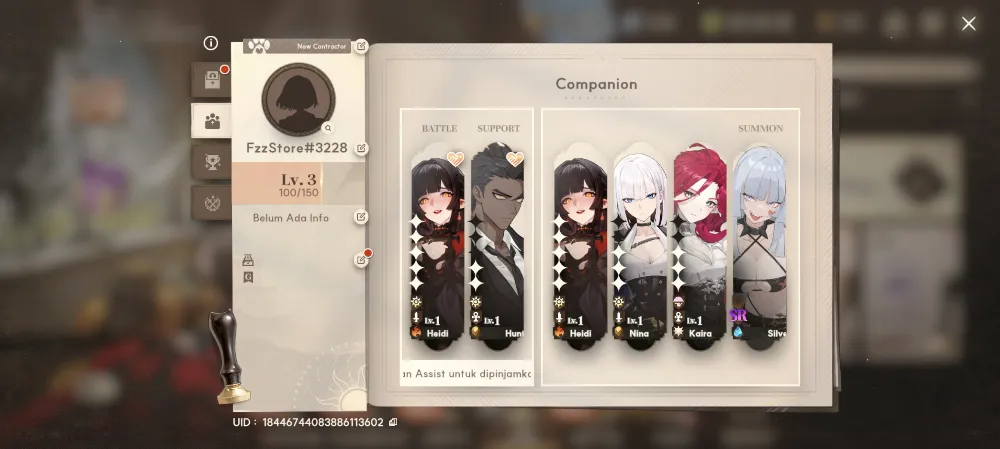 STARTER LEVEL 3 | HEIDI B5 SIG + NINA SIG + KAIRA + ETHAR - GUEST ACCOUNT