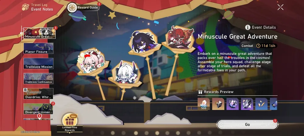 Event Minuscule Great Adventure